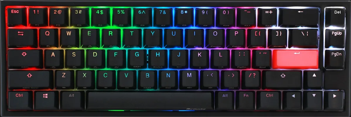 DuckyChannel International Co DuckyChannel International Co One 2 SF 65% Double Shot PBT Kailh BOX Red gaming keyboard — product photo