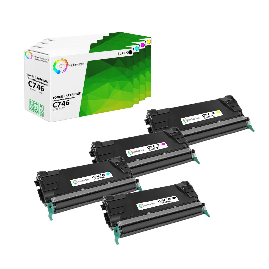 True Color Toner True Color Toner 4-Pack C746 C748 12000/10000 toner cartridge — product photo