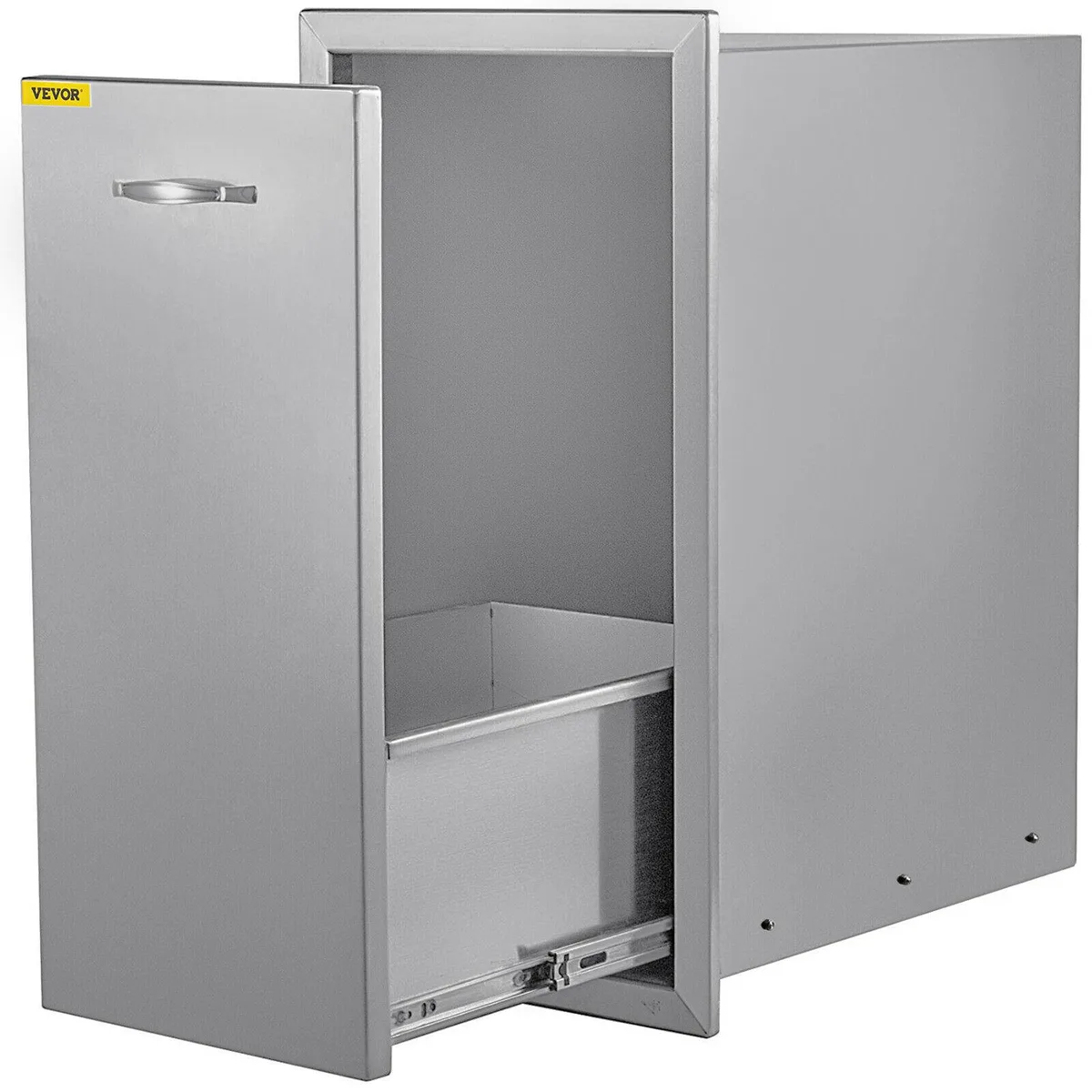 VEVOR VEVOR Narrow Trash Bin Drawer Stainless Steel 13.5"W x 26"H — product photo