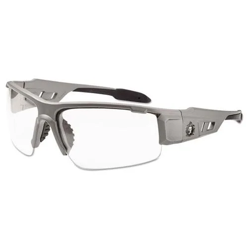 Ergodyne Ergodyne 52100 Clear Lens Half Frame Safety Glasses Gray — product photo