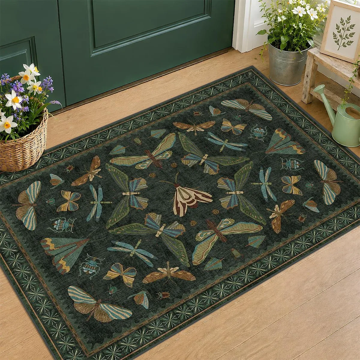  Hazo Haus CA_RUG-006-DARKGREEN 2' x 3' area rug — product photo
