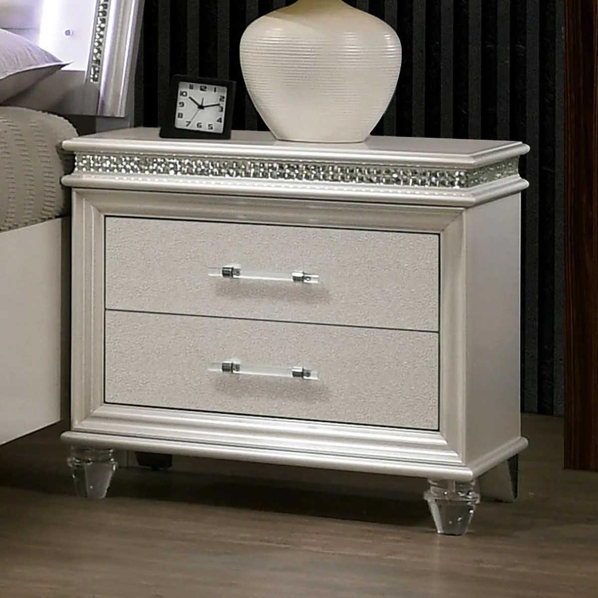 tuphen tuphen Nightstand Pearl White 29 1/2"W 17 3/8"D 27"H — product photo
