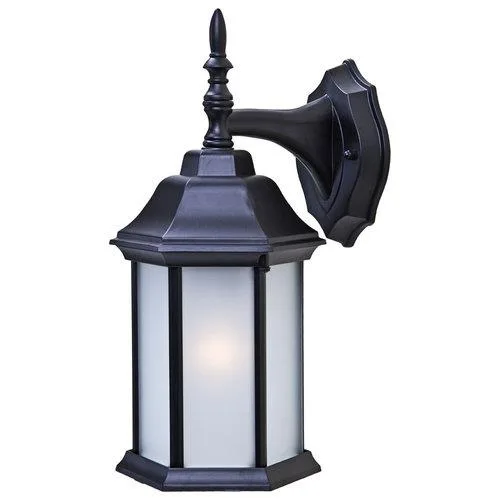 Acclaim Lighting Acclaim Lighting 5182BK/FR 13" Outdoor Wall Sconce Matte Black Frosted Glass — product photo