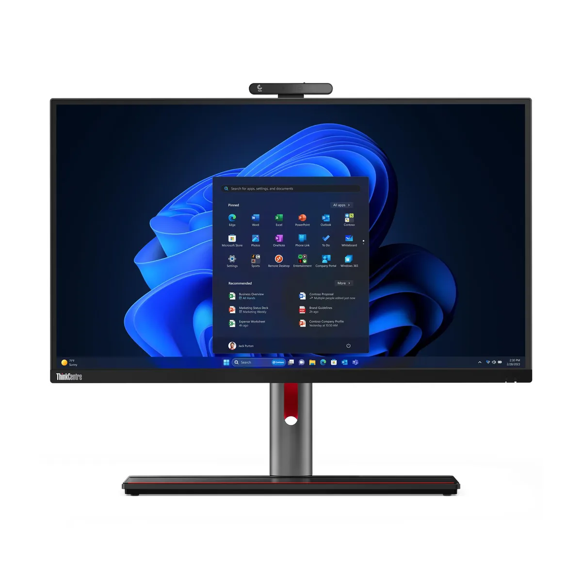 Lenovo Lenovo ThinkCentre M90A Pro G4 27" i5-13500 vPro 16GB DDR5 512GB SSD all-in-one PC — product photo