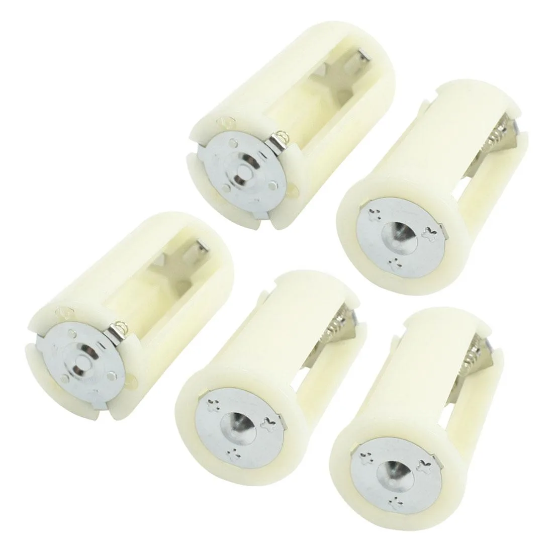 Unique-Bargains Unique-Bargains 5 Pcs Parallel 3x AA Battery Holder White 58x33mm — product photo