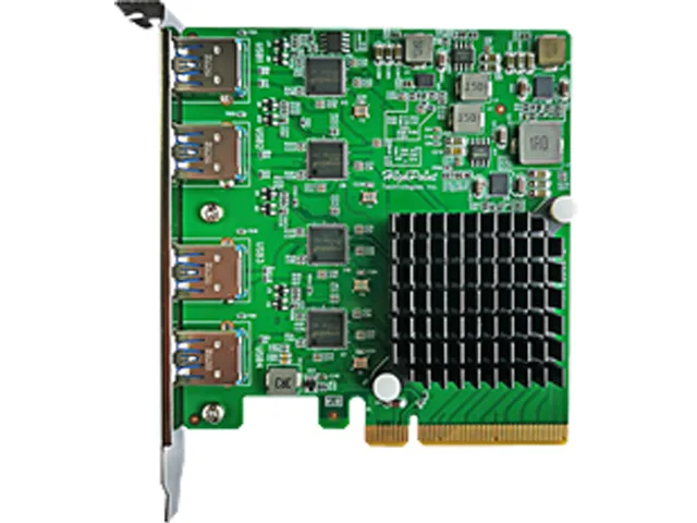 HighPoint Technologies, Inc. HighPoint Technologies, Inc. RU1244A PCIe 3.0 x8 4x USB 3.2 10Gb/s RAID controller — product photo