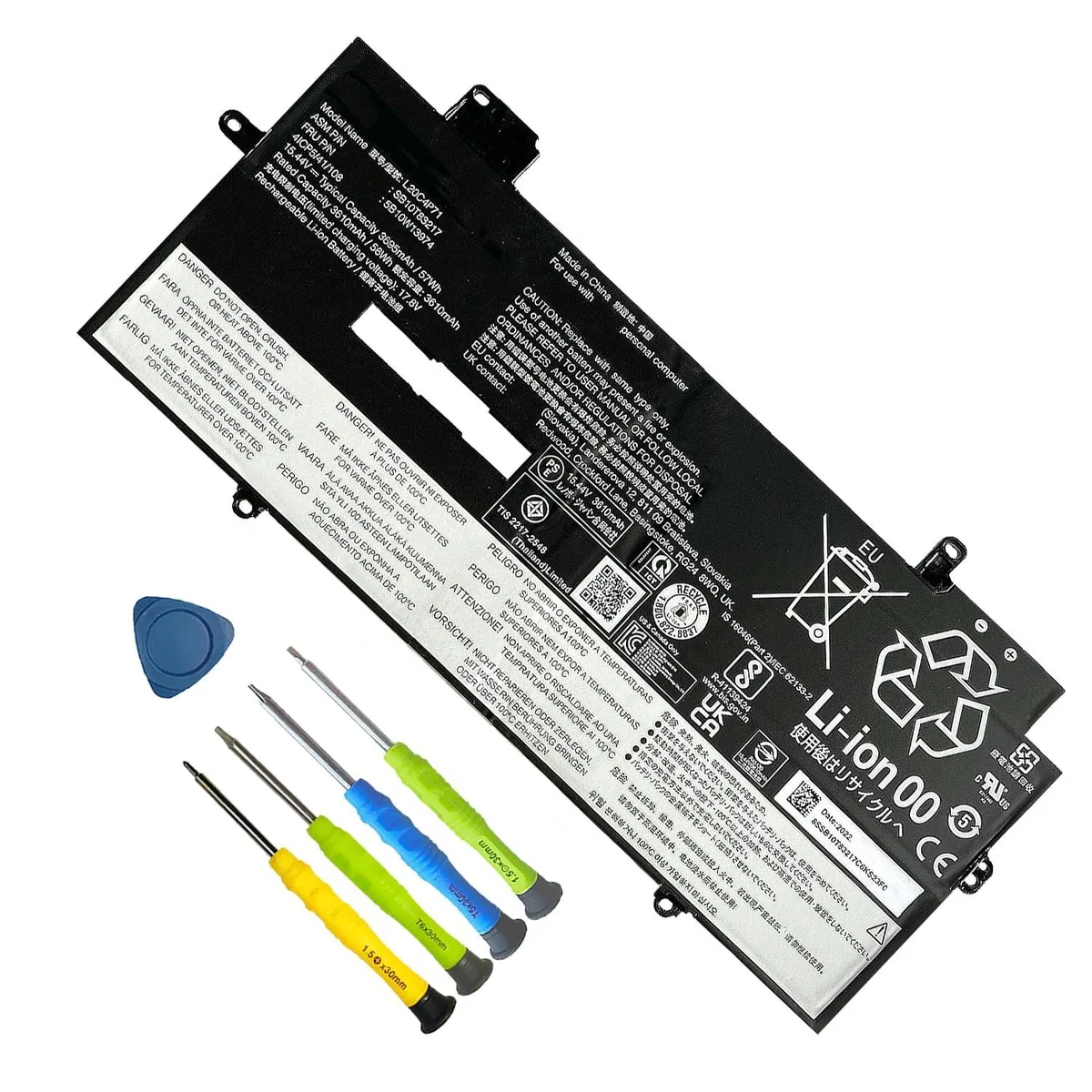 ALSEYE ALSEYE L20C4P71 57Wh 15.44V Li-ion Battery 2 in 1 accessory — product photo