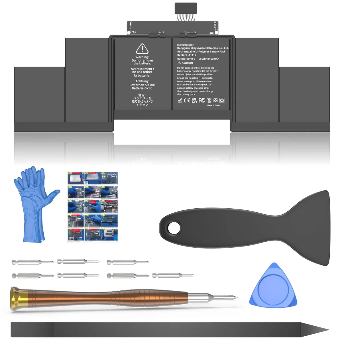 Adafruit Adafruit A1398 95Wh 8460mAh Battery for MacBook Pro 15 A1398 Mid 2012 Early 2013 — product photo