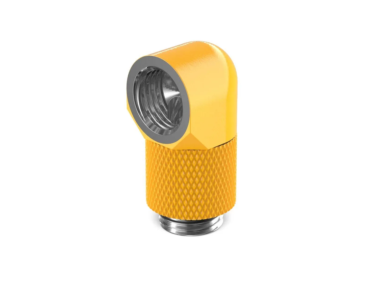 PrimoChill PrimoChill G1/4 90° Rotary 15mm Extension Elbow Yellow — product photo