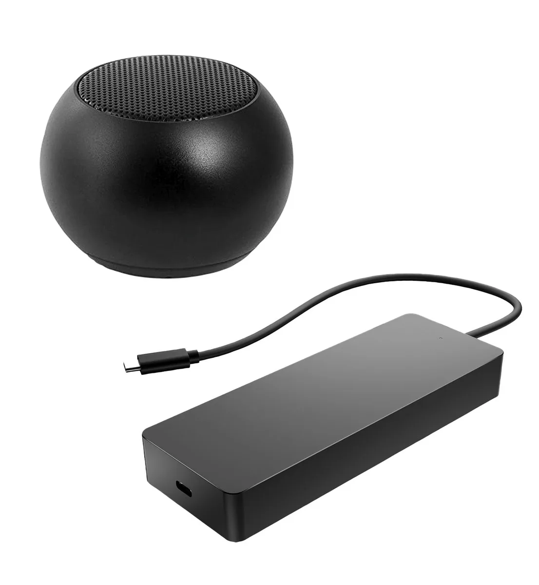 HP HP USB-C Multiport Dock, Dual 4K, HDMI, DP, USB Hub + Bluetooth Mini U Speaker, 4hr Playback — product photo