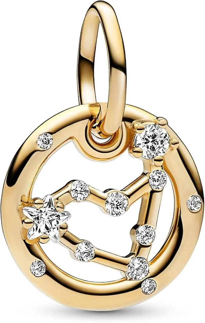PANDORA PANDORA Capricorn Zodiac Dangle Charm 14k Gold-Plated Silver — product photo
