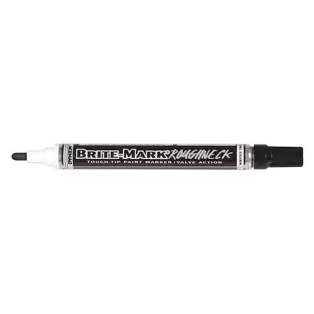 Dykem 84202 paint marker, aluminium barrel with clip, medium bullet tip, black