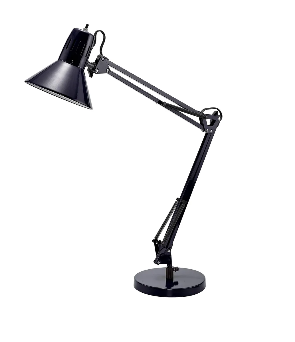 Bostitch VLF100D Swing Arm Desk Lamp 36" Reach Black — product photo