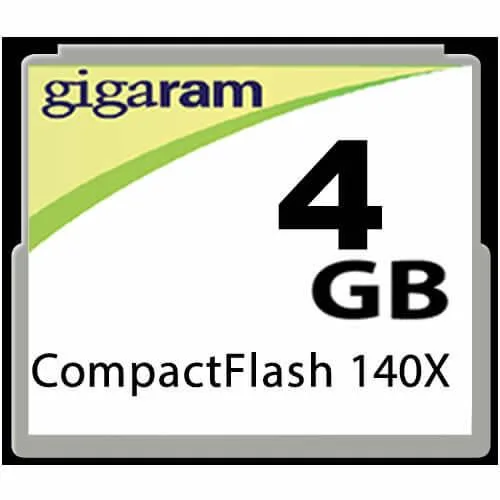 Gigaram Gigaram CF-4GB-140X-LI BRC 4GB CompactFlash memory card — product photo