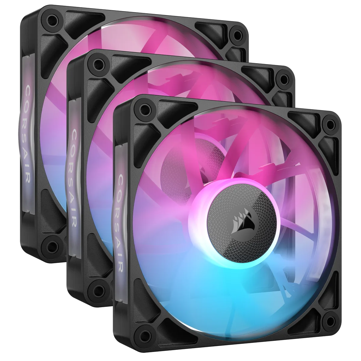 Corsair Corsair iCUE Link RX120 120mm PWM RGB Case Fan Triple Pack CO-9051018-WW — product photo