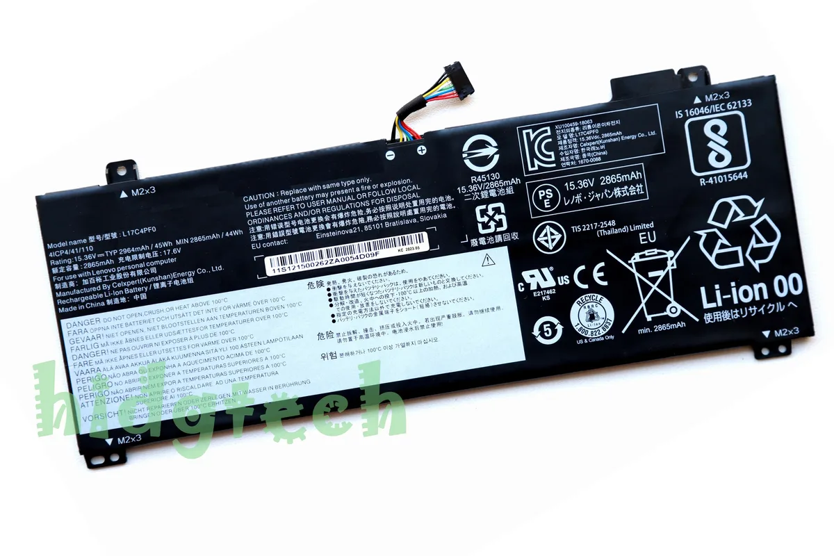 Beisite Beisite L17C4PF0 L17M4PF0 laptop battery 45Wh 15.36V — product photo