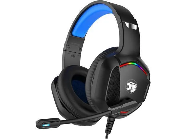 LORDWORLD LORDWORLD A36 Gaming Headset Blue 50mm 3.5mm 6.5ft 0.77lb — product photo