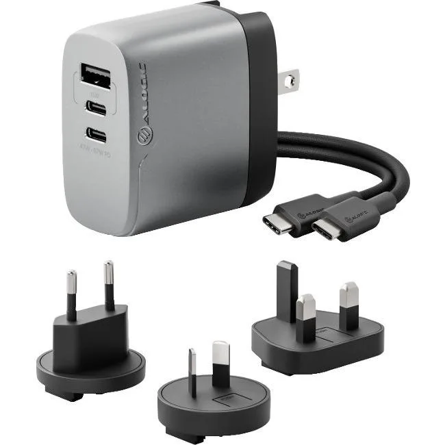 ALOGIC ALOGIC WCM3X67-SGR 67W Multi-Country GaN Charger — product photo