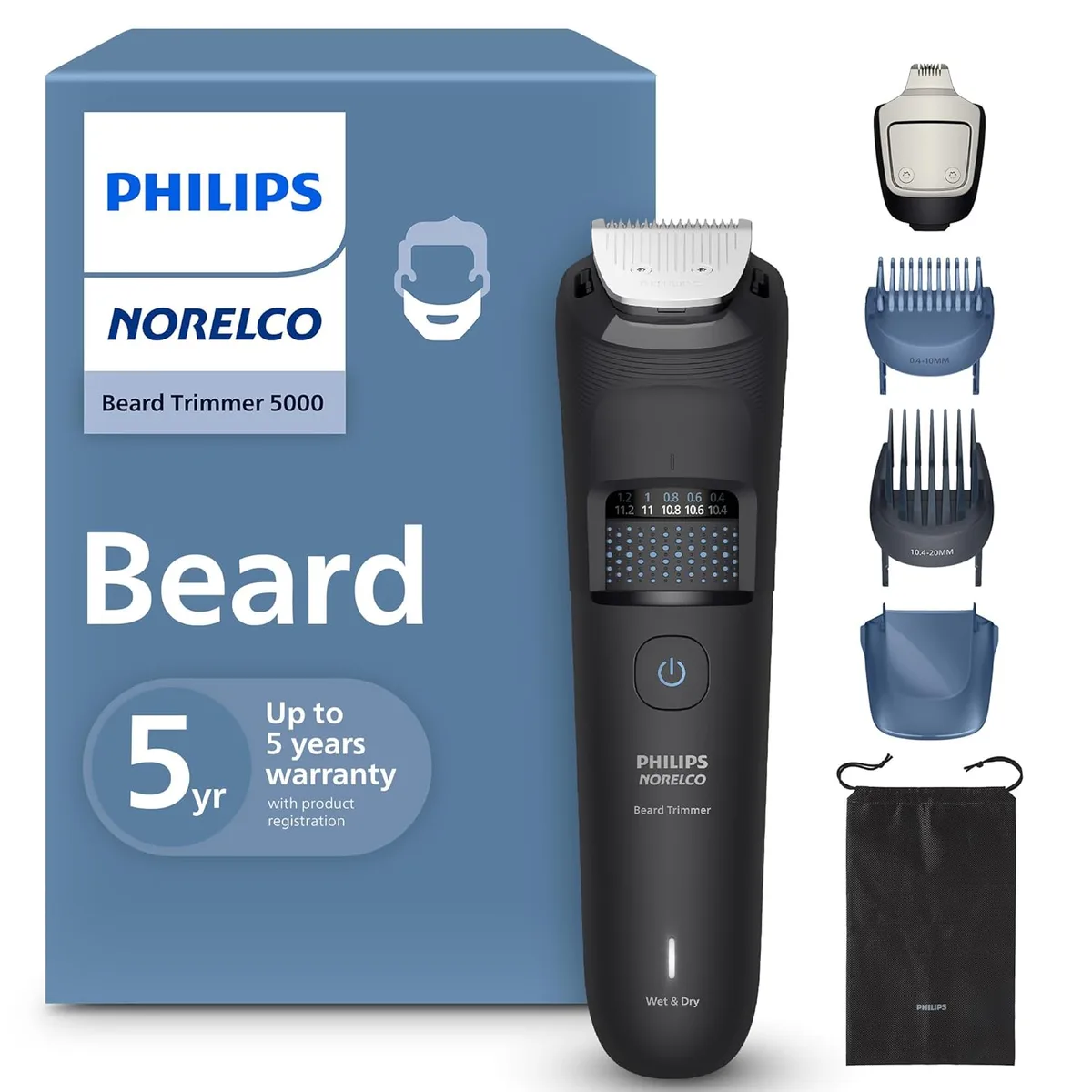 Norelco Norelco BT5775/40 Beard Trimmer 5000 Series trimmers for men — product photo