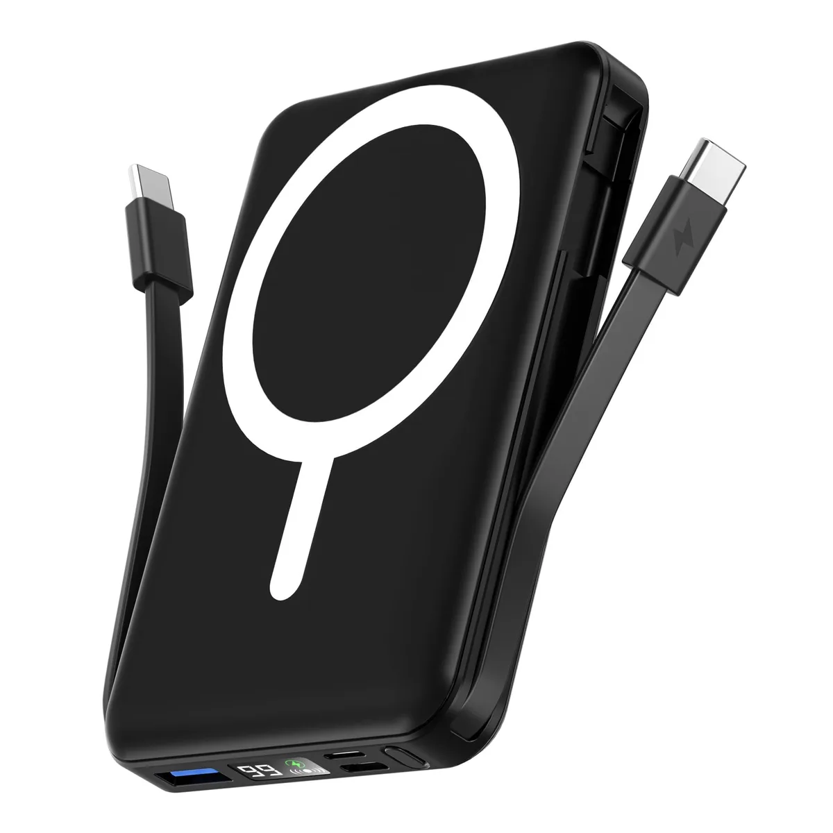  podoru KT-D011 10000mAh Magnetic Portable Charger Black — product photo