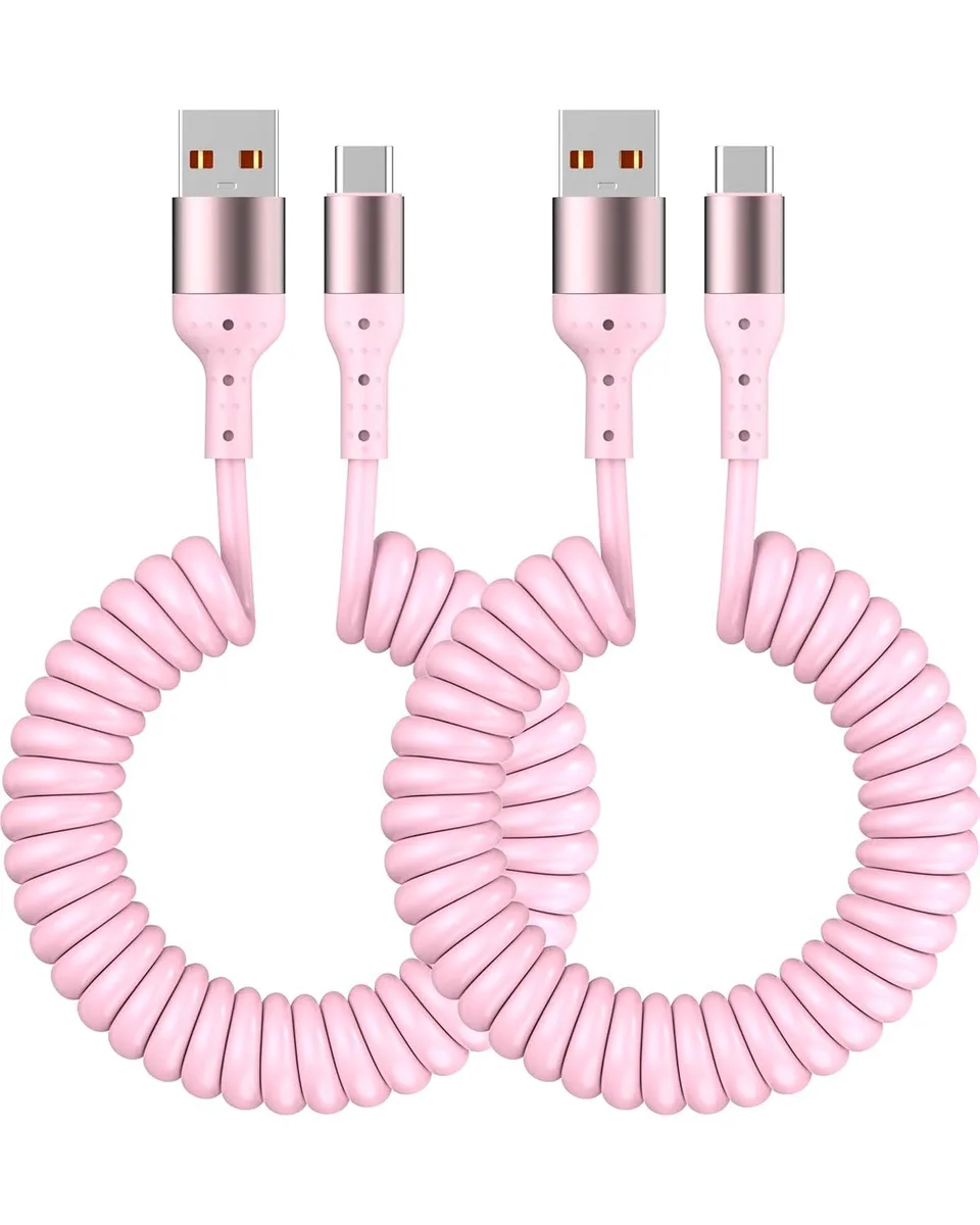 Mobee Mobee MFi Certified Retractable CarPlay Cable 5ft 60W USB A to USB C — product photo