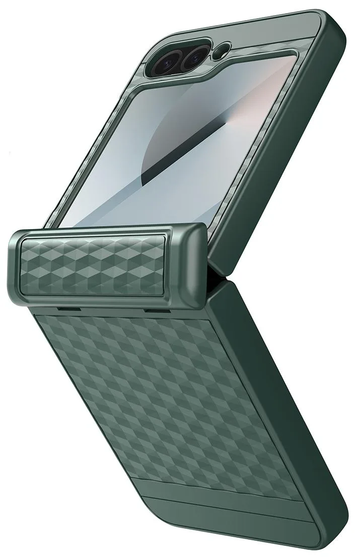 Nakedcellphone Nakedcellphone Beveled Case with Hinge/Screen Protection Pine Green — product photo