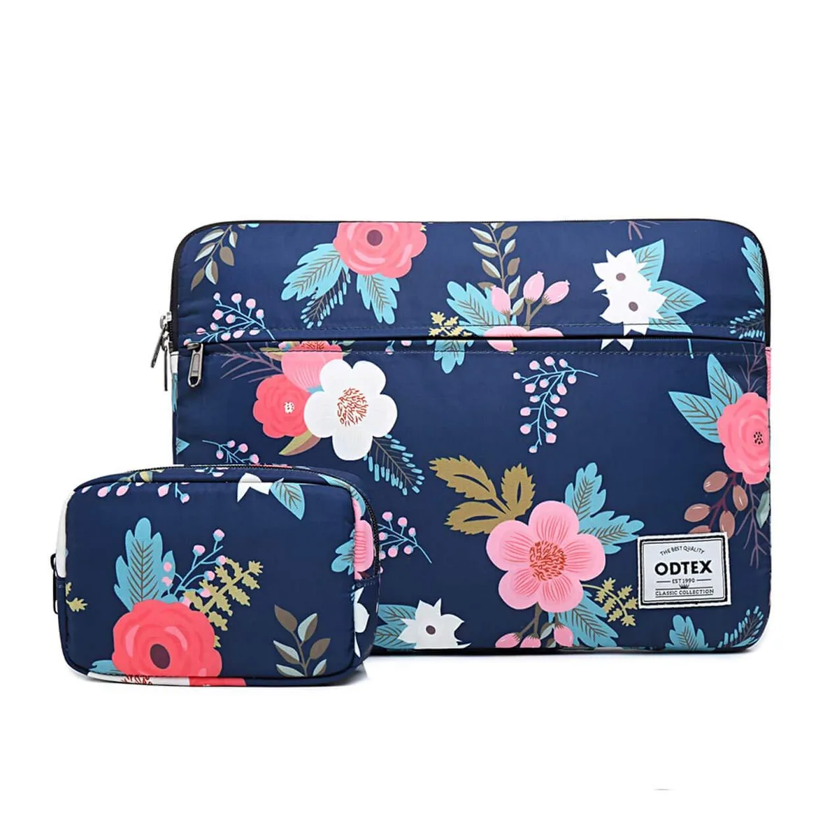  ODTEX SP808213 Navy Flower Laptop Sleeve 13 inch — product photo