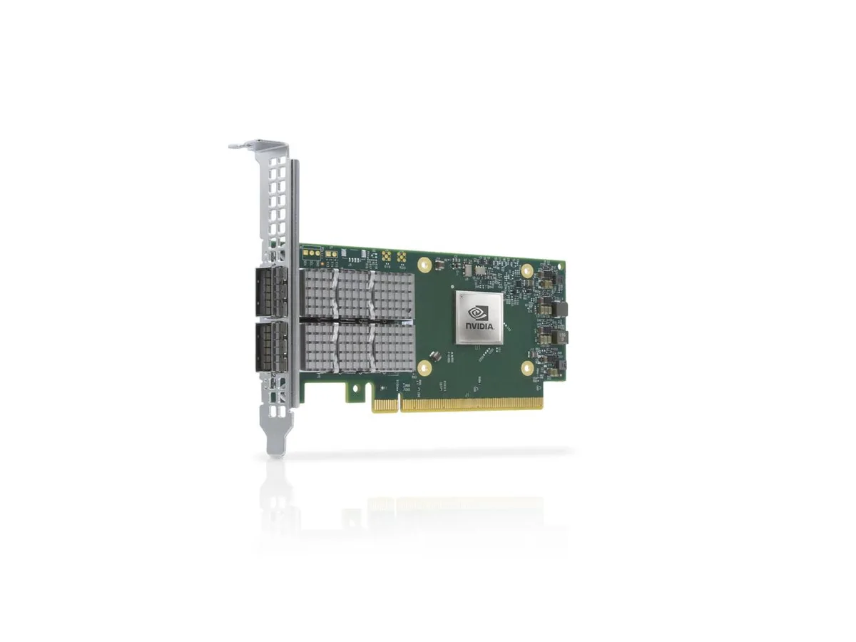 NVIDIA NVIDIA ConnectX-6 Dx MCX623106AS-CDAT 100GbE dual QSFP56 PCIe 4.0 x16 network card — product photo
