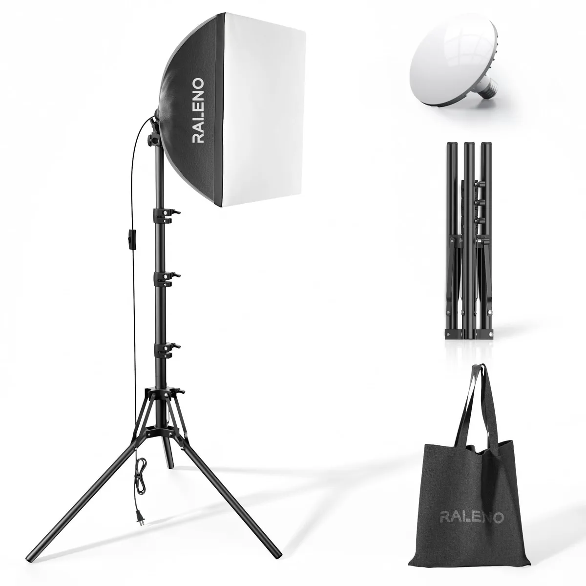  RaLeno PS075 16-inch Softbox Lighting Kit 50W 5500K 97 CRI — product photo