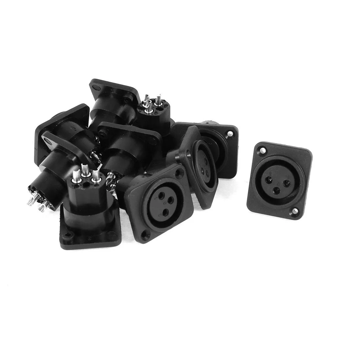 Unique-Bargains Unique-Bargains 10 Pieces XLR Female Panel Mount Socket — product photo