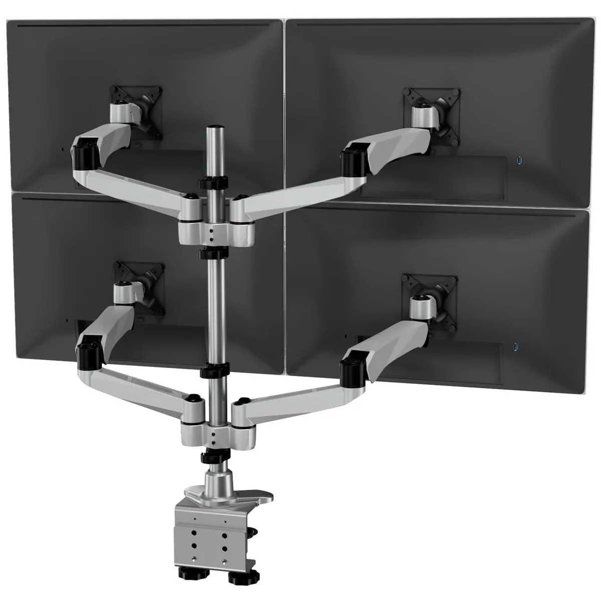 Mount-It Mount-It CLiX Articulating Quad Monitor Desk Mount Spring Arms 13-32 Inch — product photo
