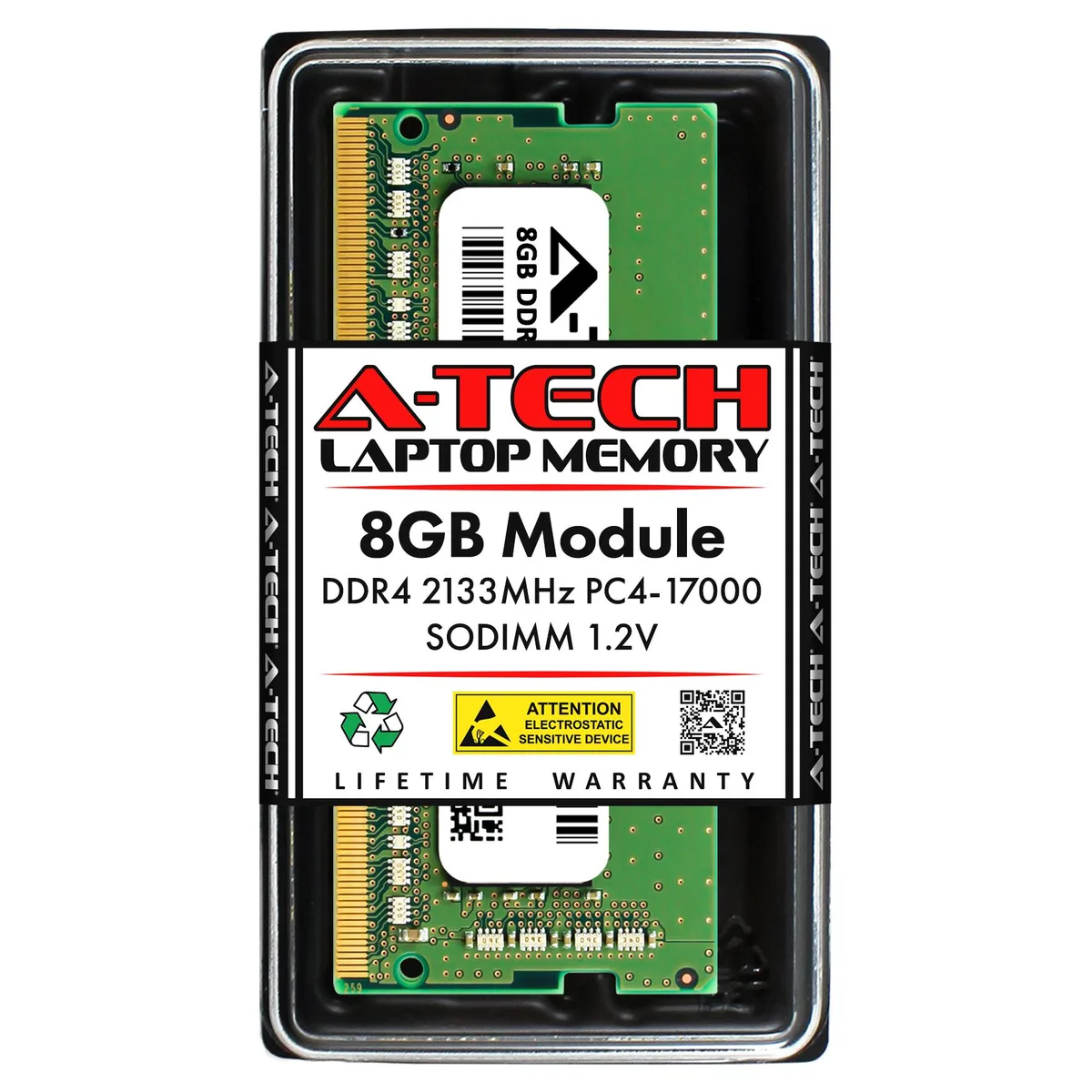 A-Tech A-Tech 8GB DDR4 2133MHz SODIMM CL15 1.2V 260-Pin Laptop RAM — product photo