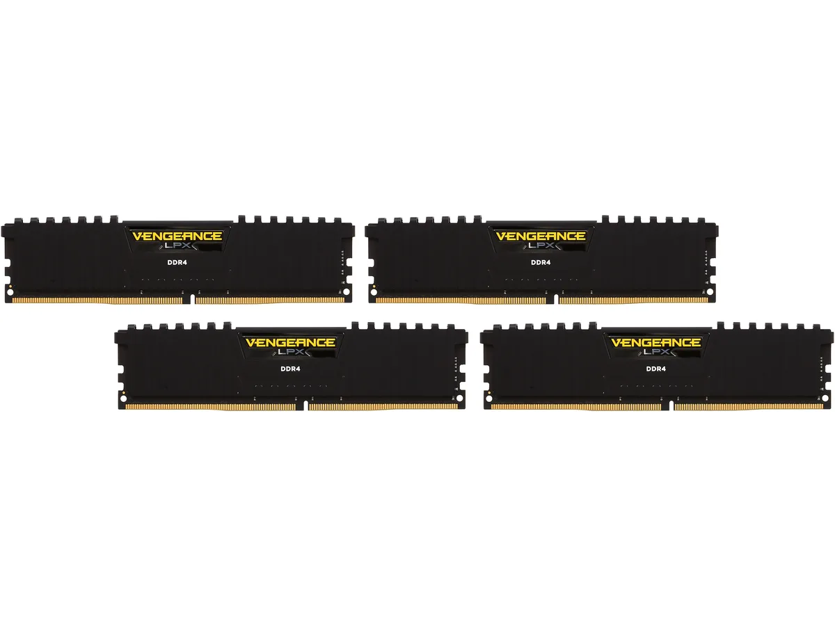 Corsair Corsair CMK32GX4M4A2666C15 Vengeance LPX 32GB (4×8GB) DDR4 2666 C15 desktop RAM — product photo