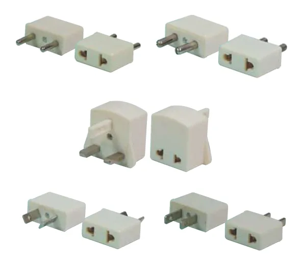 CONNECT IT CONNECT IT 10-165-5 Foreign Travel Adapter Plug Set 5 Pieces White — product photo