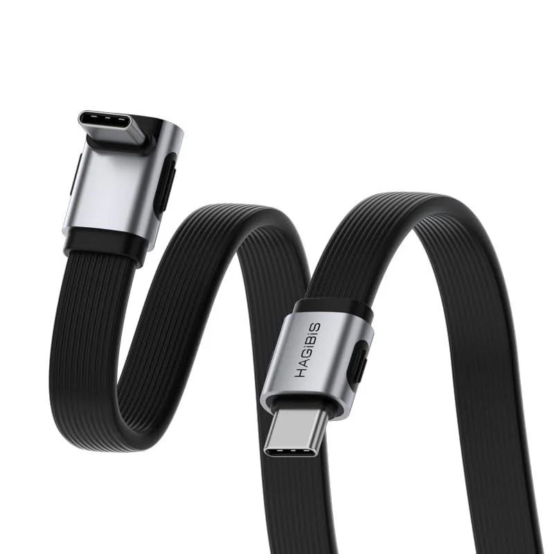 Fervit Fervit USB4 cable 80Gbps 240W 8K 1.6ft middle 90° — product photo