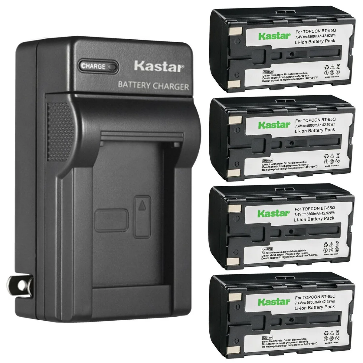 Kastar Kastar 4Pack BT-65Q Li-Ion Battery &amp; AC Charger — product photo