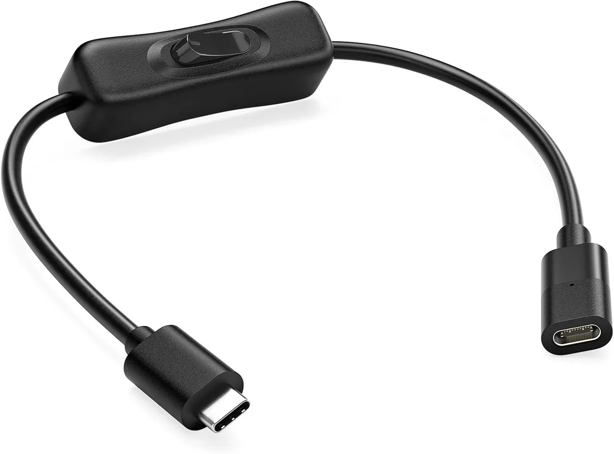 AJMRTC AJMRTC 3.3ft USB 3.1 Gen1 USB-C Extension Cable with On Off Switch — product photo