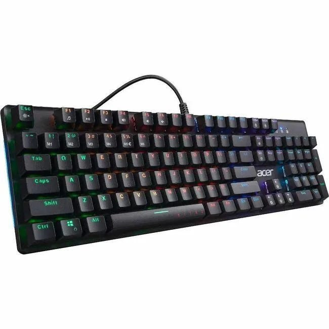 Acer America Acer America GPKBD11043 Nitro NKW202 gaming keyboard, blue switches, RGB, 104-key, USB — product photo