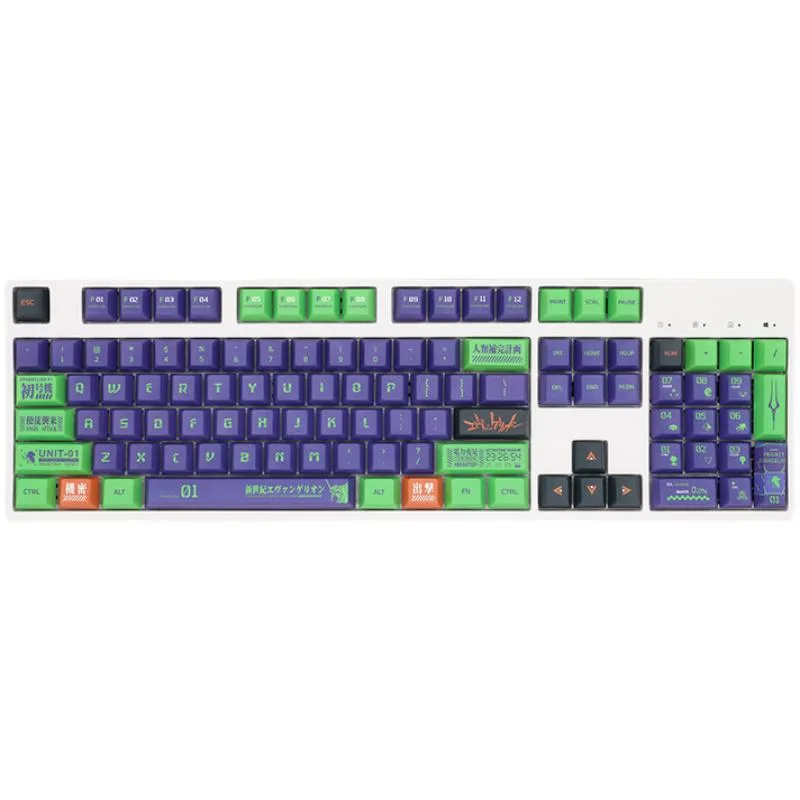 Corn Electronics Corn Electronics Evangelion EVA 01 140 PBT Keycap Set — product photo