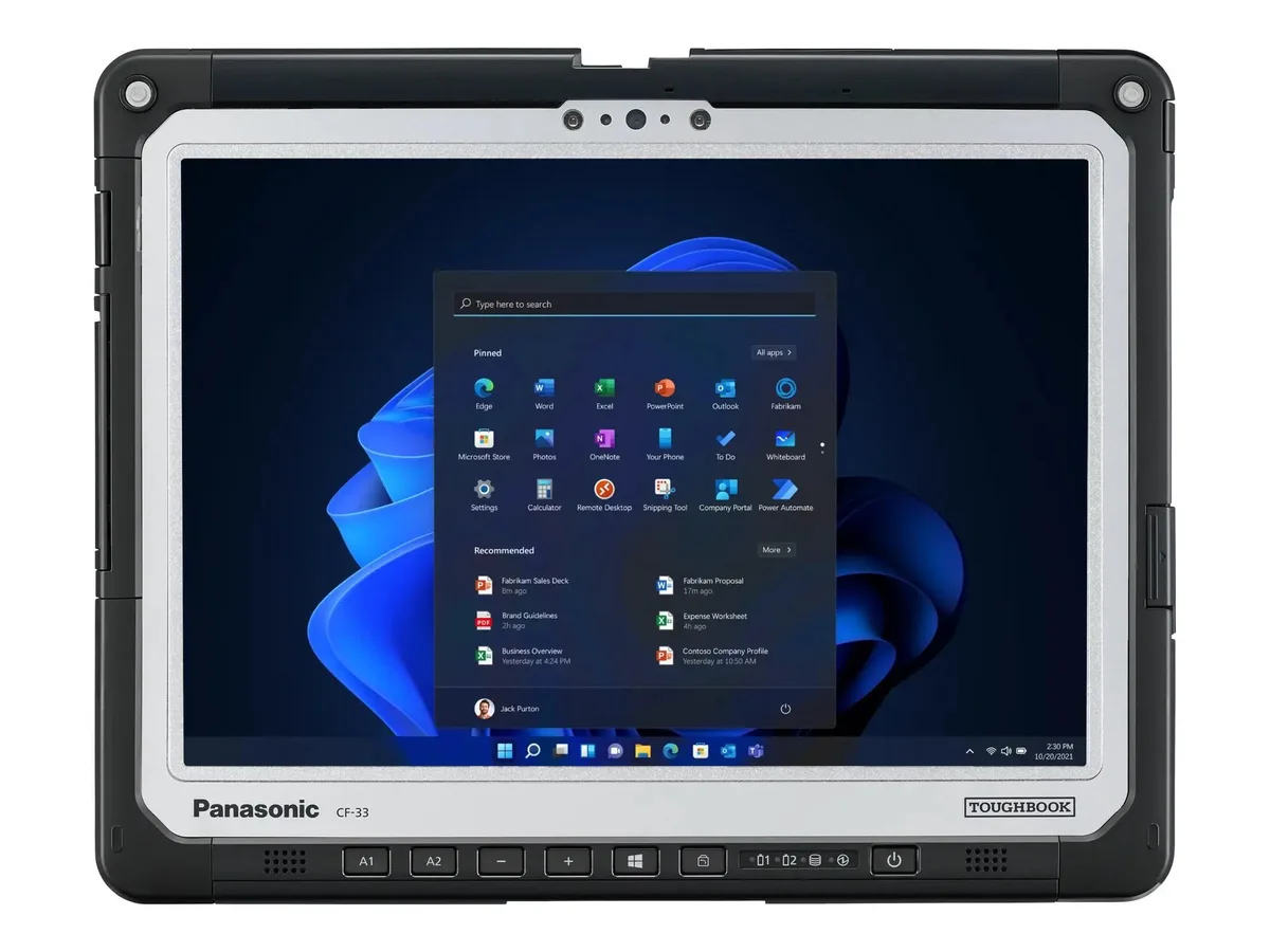 Panasonic Panasonic Toughbook CF-33 12" QHD i5-7300U 8GB 256GB SSD Windows 11 Pro 2-in-1 laptop — product photo