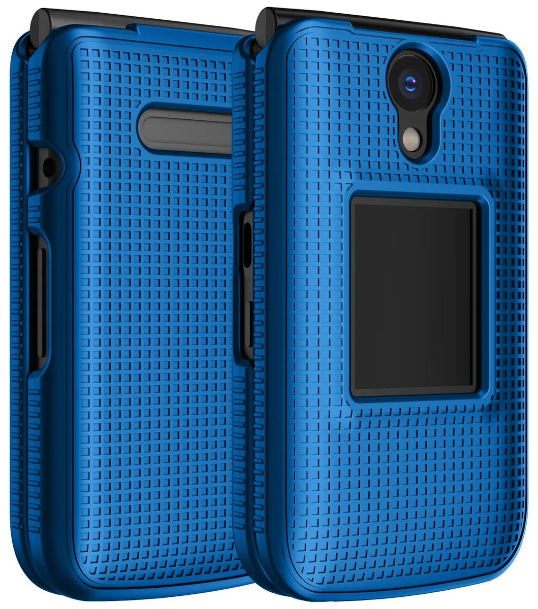 Nakedcellphone Nakedcellphone Grid Texture Hard Case for Orbic Journey Pro / Lite (2024) Cobalt Blue — product photo