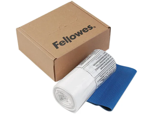 FELLOWES FELLOWES 36052 shredder bags, 10 gal, clear, 100 bags &amp; ties — product photo
