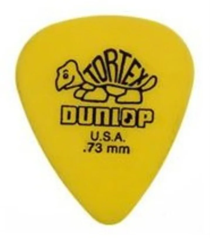 Dunlop Manufacturing, Inc. Dunlop Manufacturing, Inc. Tortex Guitar Picks .73mm Yellow 72 Pack — product photo