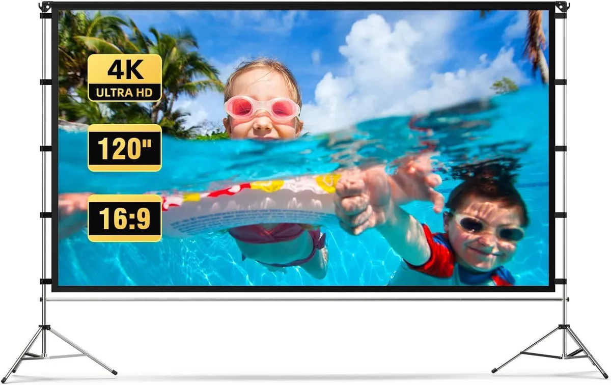  Vamvo 120 inch with stand PRO 120" Projector Screen — product photo