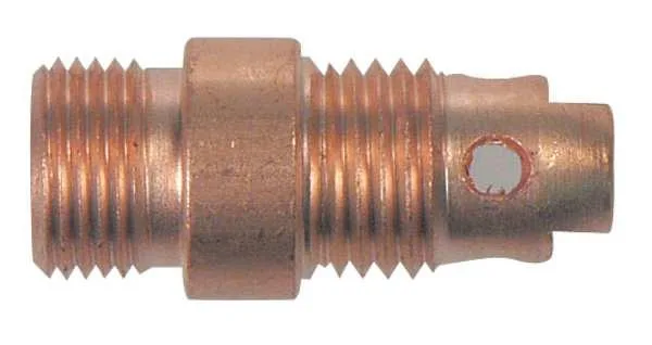 Two copper collet bodies for TIG torch models 17, 18, 26