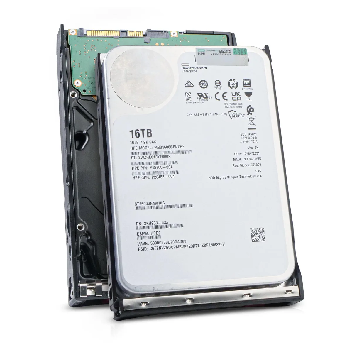 Seagate Seagate P15760-004 16TB 7200 RPM SAS 12Gb/s 256MB 3.5in internal hard drive — product photo