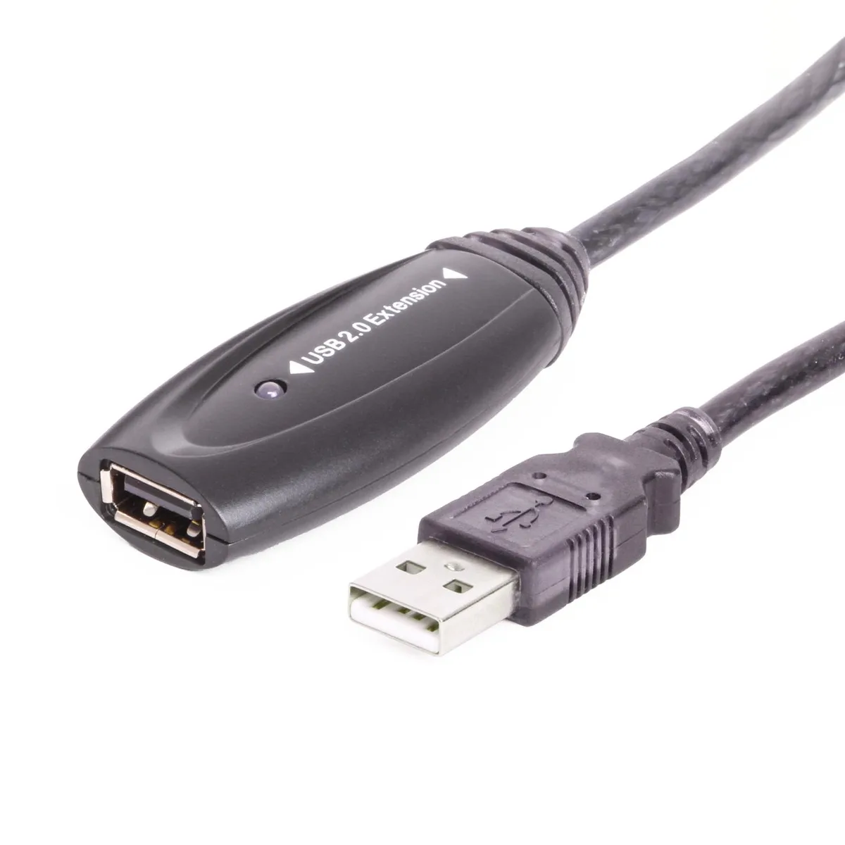CableMAX CableMAX USB 2.0 Extension Cable 16.5ft 480Mbps Active Repeater Black — product photo