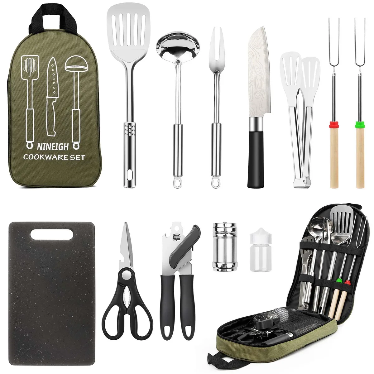 Healthy Living CJB-03 Grill Accessory Green 13 PCS — product photo
