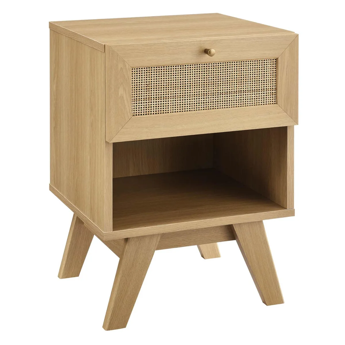 Modway Furniture Modway Furniture Soma 1-Drawer Nightstand Rattan 15.5"L 15.5"W 21.5"H — product photo