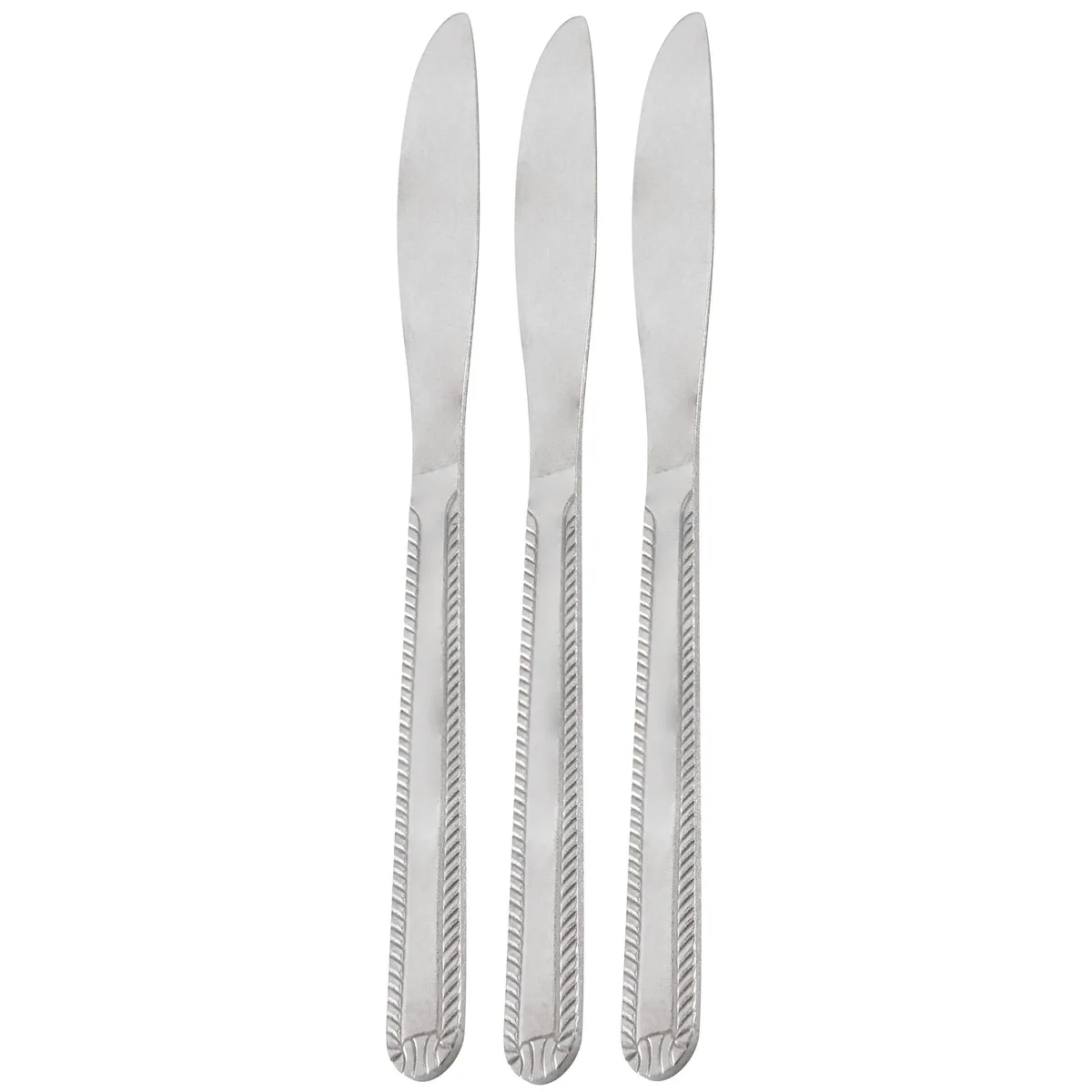 Gibson Home Gibson Home 510121887M Tustin 3 Piece Stainless Steel Dinner Knife Cutlery Set Silver — product photo